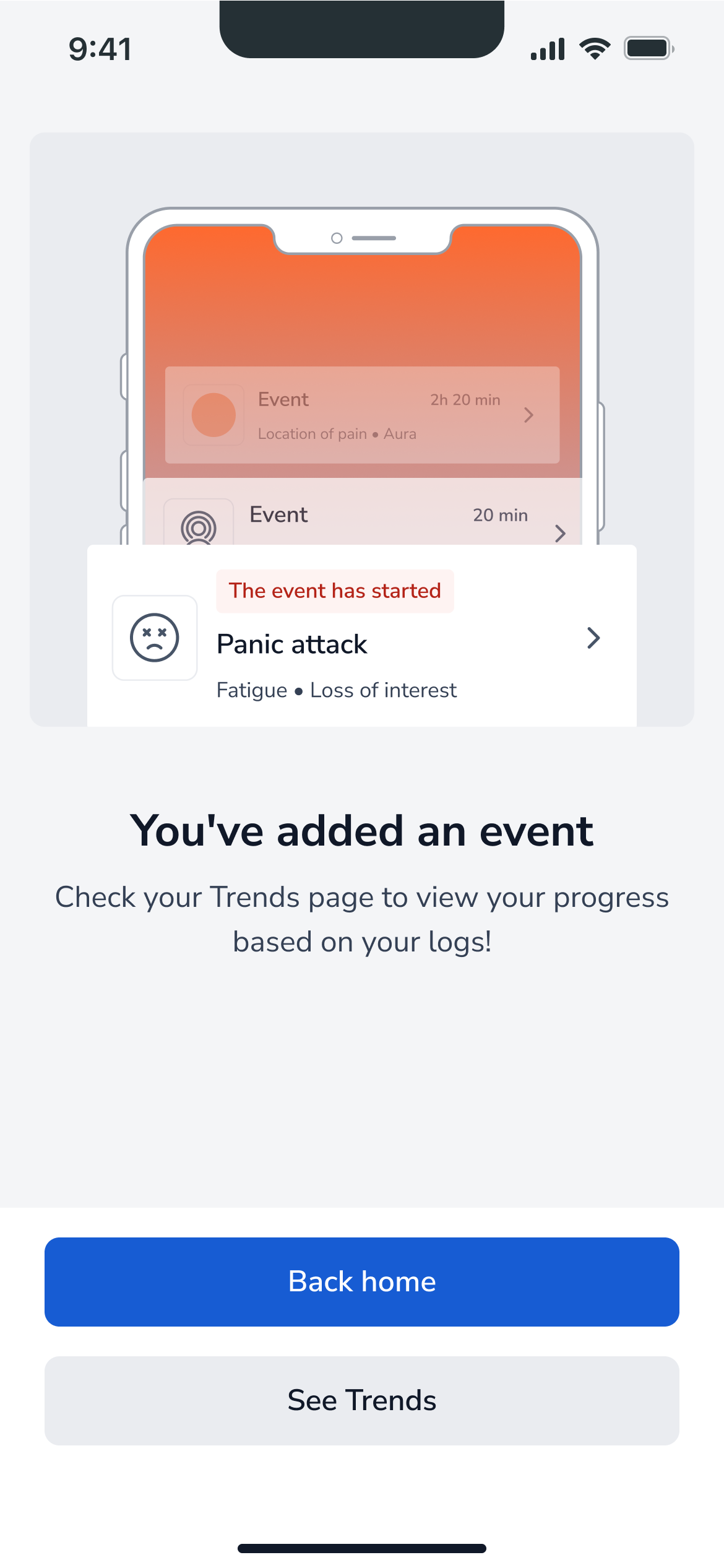 You've added an event
