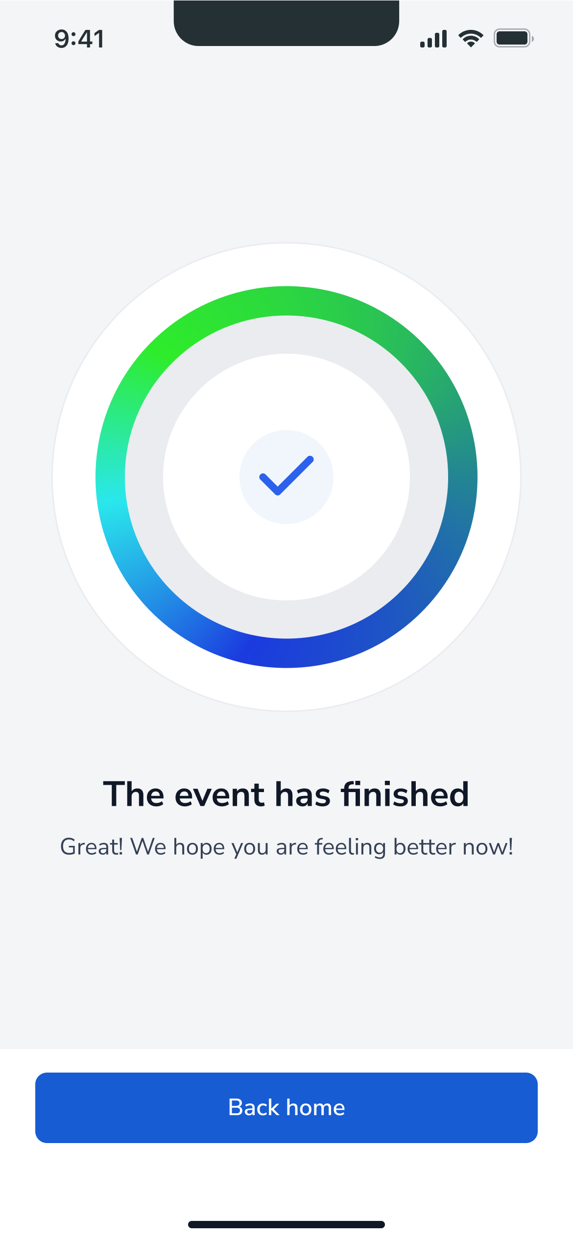 The event has finished