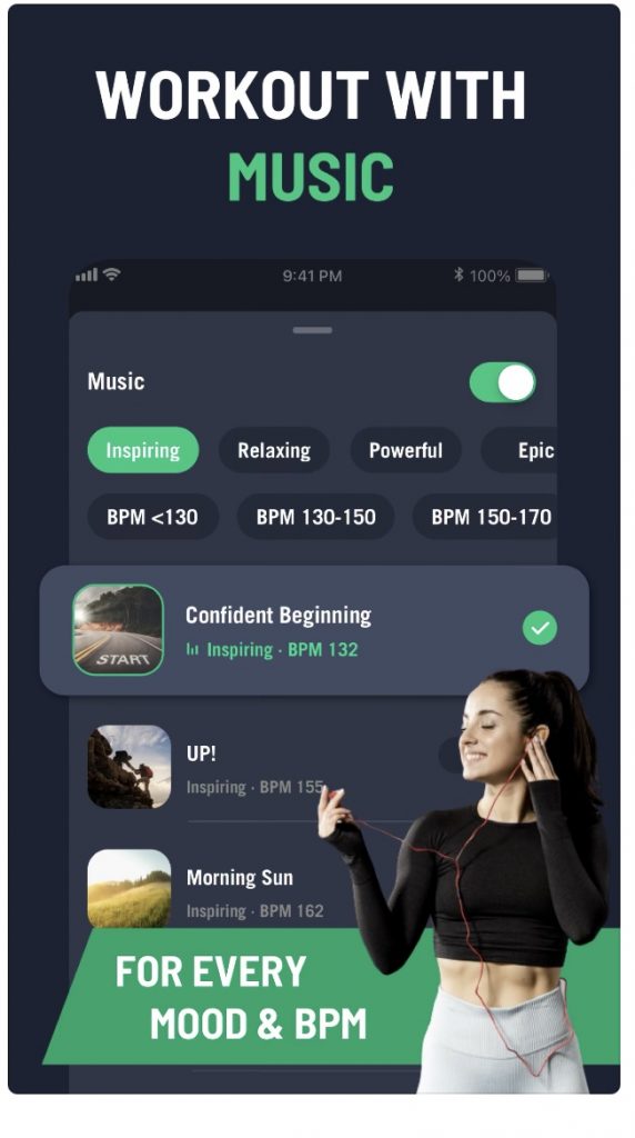 music fitness app