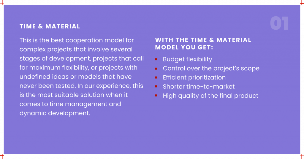 time & material model