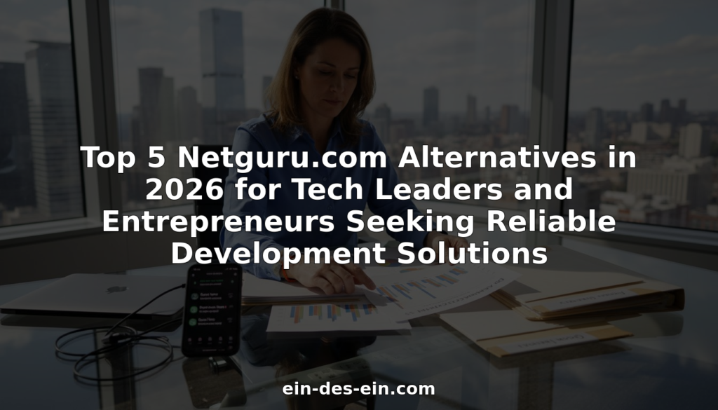 Tech executive comparing agency alternatives at desk