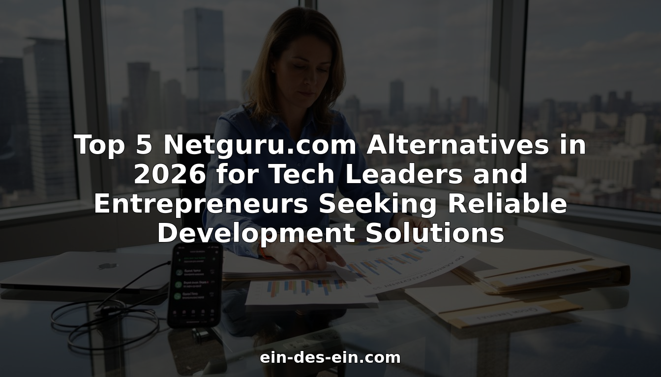 Tech executive comparing agency alternatives at desk