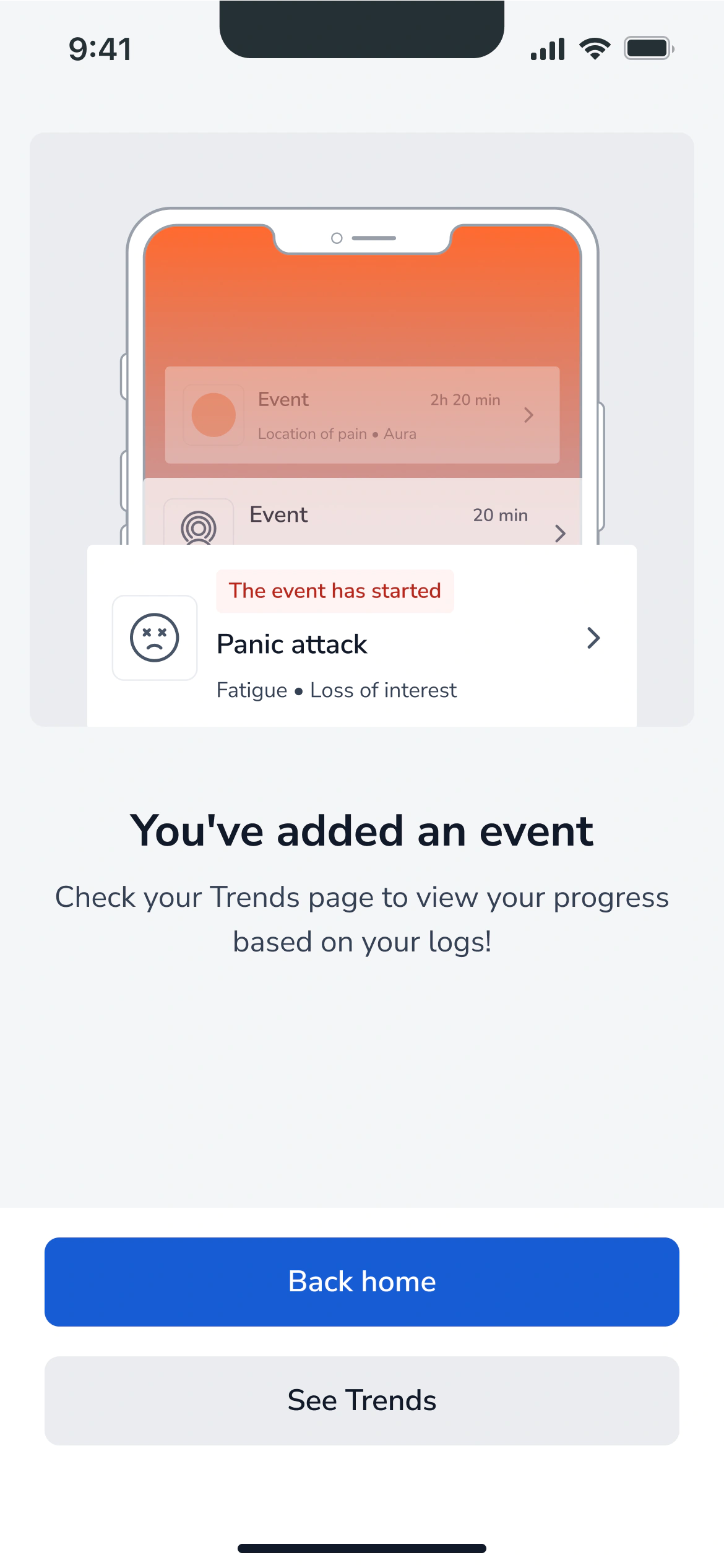 You've added an event